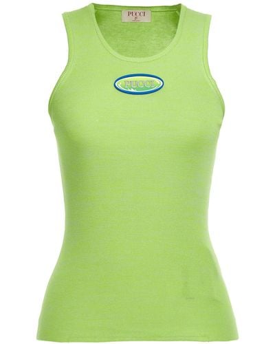Emilio Pucci Surf Tank Top Tops - Green