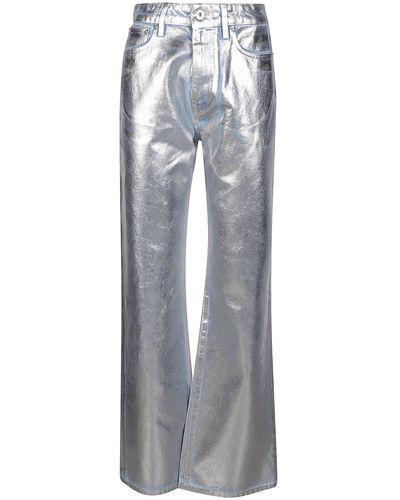 Rabanne Metallic Pant - Grey