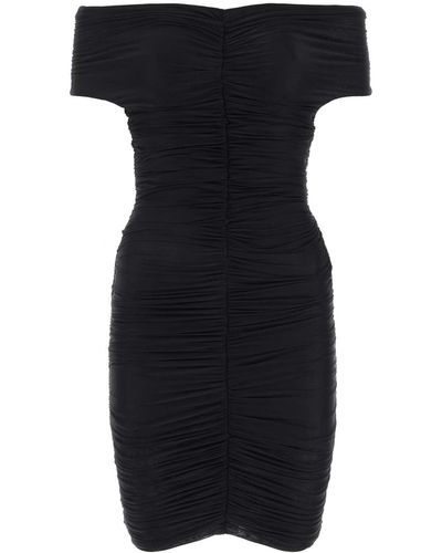 ANDAMANE Stretch Nylon Mini Dress - Black