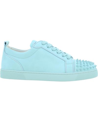 Christian Louboutin Louis Junior Spikes Trainers - Blue