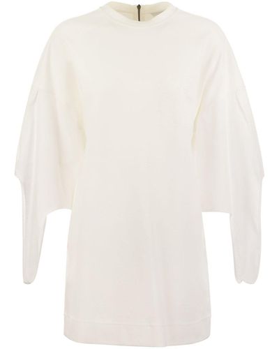 Max Mara Agora Poplin T Shirt Dress - White