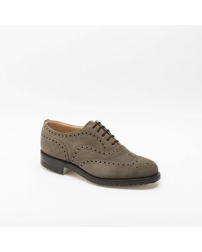 Church's Fairfield 81 Mud Castoro Suede Oxford Shoe (Fitting F) - Gray
