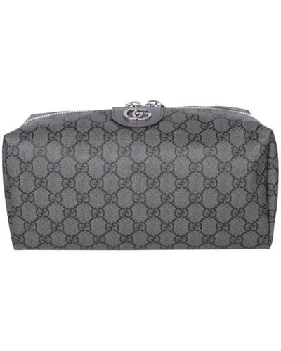 Gucci Savoy Supreme Beauty Case - Grey