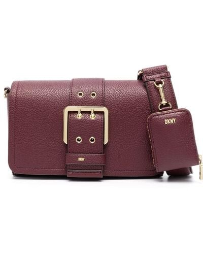 DKNY Rita Faux-leather Crossbody Bag - Purple