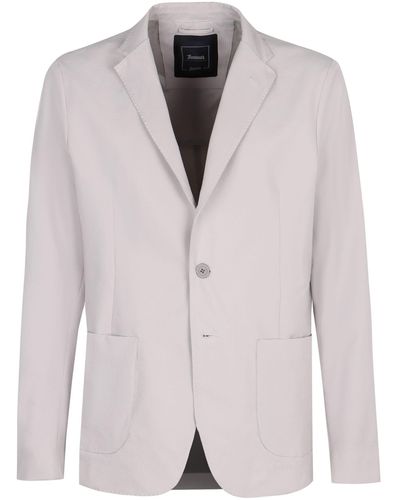 Herno Single-Breasted Two-Button Jacket - Grey