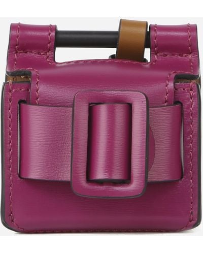 Boyy Leather Airpods Case With Two-tone Details - Pink