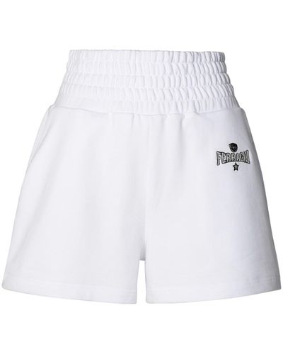 Chiara Ferragni Cotton Shorts - White