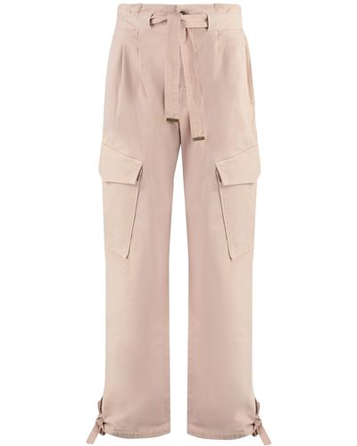 Pinko Coperto Cotton Cargo-trousers - Natural
