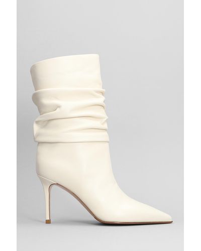 Le Silla Eva 90 High Heels Ankle Boots - White