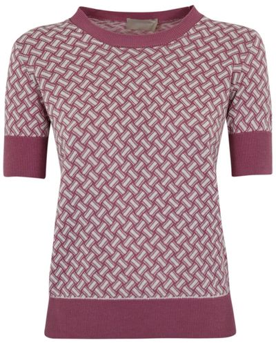 Drumohr Cotton And Linen Sweater - Pink
