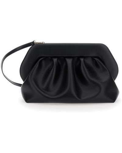 THEMOIRÈ Clutch Bag With Magnetic Closure - Black