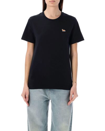 Maison Kitsuné Baby Fox Patch Regular Tee - Black