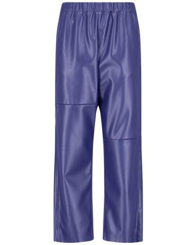 MM6 by Maison Martin Margiela Straight Trousers - Blue