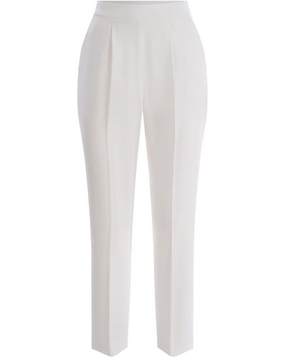 Pinko Trousers Manna Made Of Crepe - White