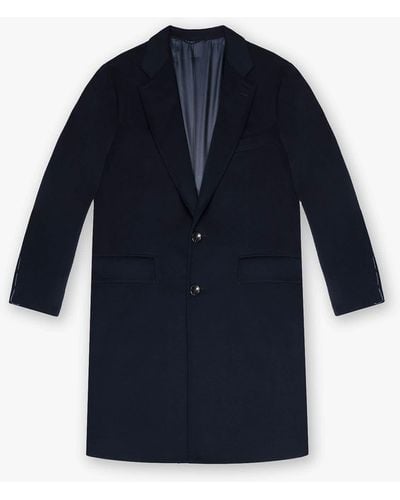 Larusmiani Tailored Coat Henry Coat - Blue
