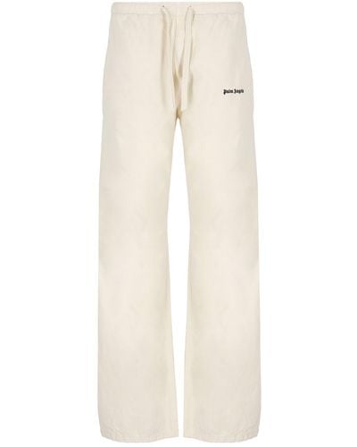 Palm Angels Trousers Ivory - Natural