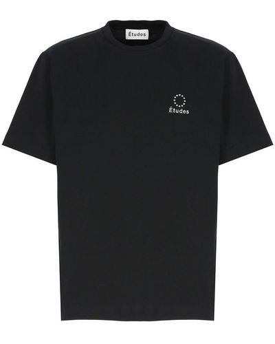 Etudes Studio T-Shirt With Wonder Logo - Black