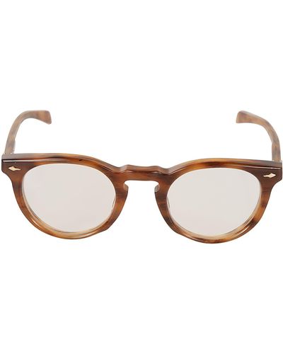 Jacques Marie Mage Clubmaster Logo Frame - Brown