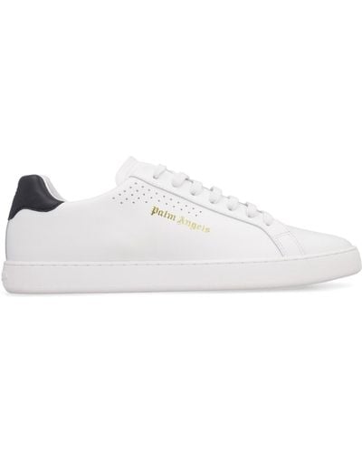 Palm Angels New Tennis Leather Trainers - White