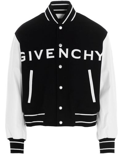 Givenchy Logo Bomber Jacket. - Black