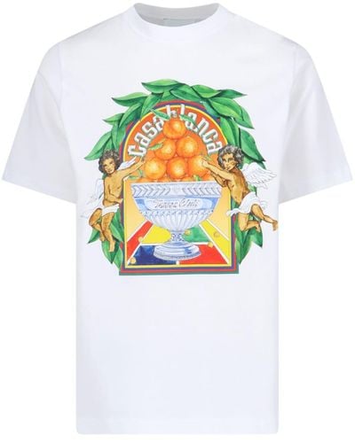 Casablancabrand Triomphe Dorange T-Shirt - White