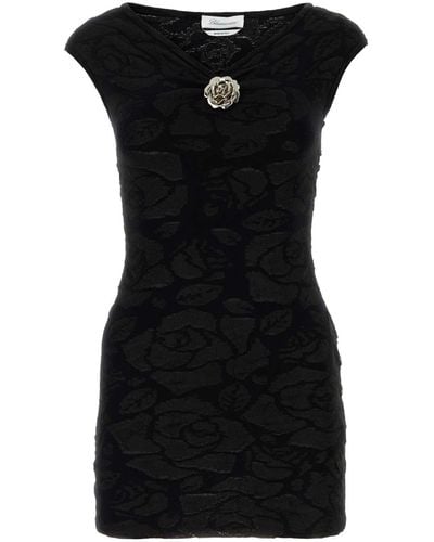 Blumarine Polyester Blend Mini Dress - Black
