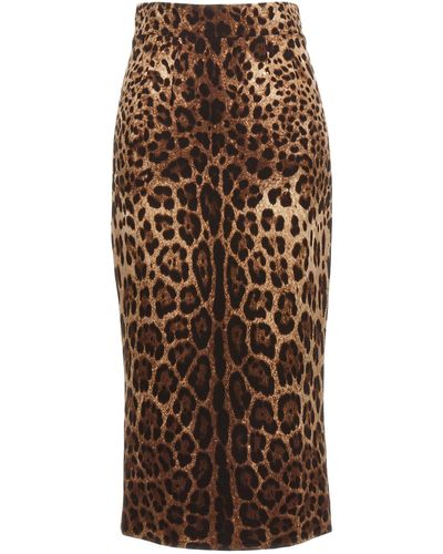 Dolce & Gabbana Essential Pencil Skirt Skirts - Brown