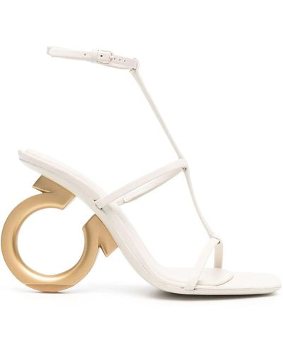 Ferragamo Sandals Shoes - White