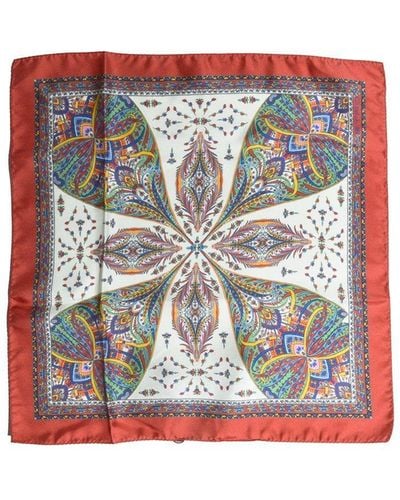 Etro Pattern Silk Scarf - Multicolor