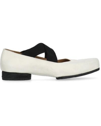 Uma Wang Flat Shoes Ivory - White