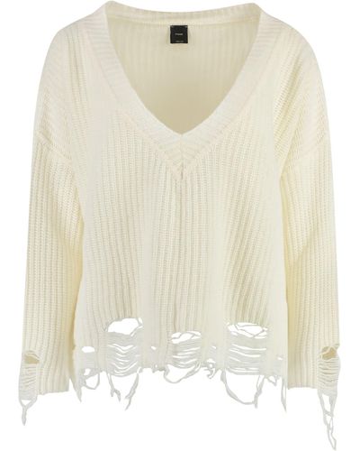 Pinko Ostrica Wool Pullover - Natural