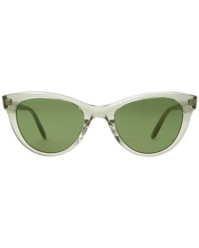 Garrett Leight Glco X Clare V. Sun Sunglasses - Green