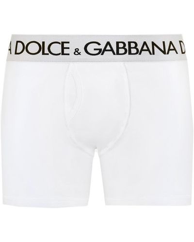 Dolce & Gabbana Boxers With Logo - White