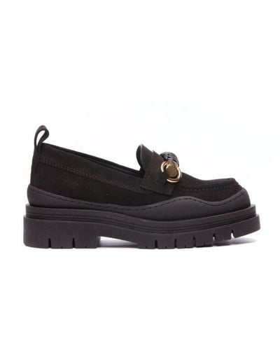 See By Chloé Leather Loafers - Black