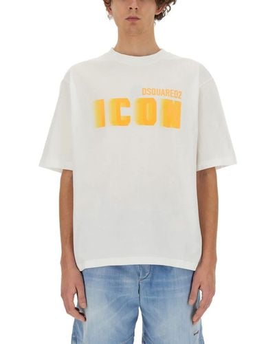 DSquared² T-Shirt With Logo - Gray