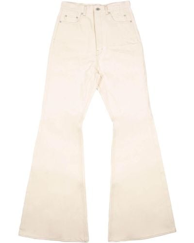 Rick Owens Bolans Bootcut Jeans - White