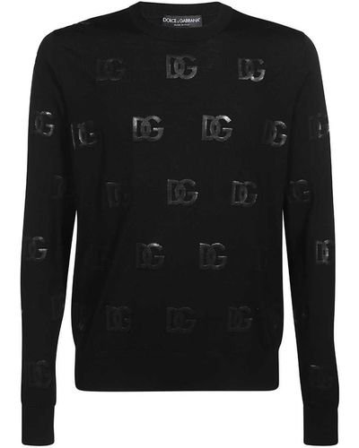 Dolce & Gabbana Long Sleeve Sweater - Black