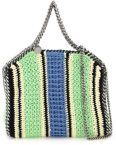 Stella McCartney Mini Falabella Crochet Tote Bag - Green