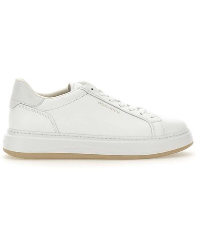 Woolrich Arrow Leather Trainers - White