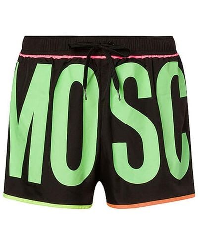 Moschino Swim Logo Swim Shorts - Green