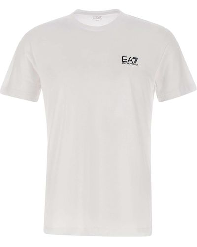 EA7 Cotton T-Shirt - White