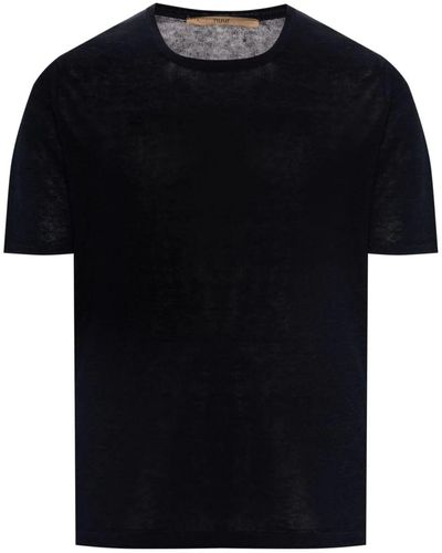 Nuur Short Sleeves Crew Neck T-Shirt - Black