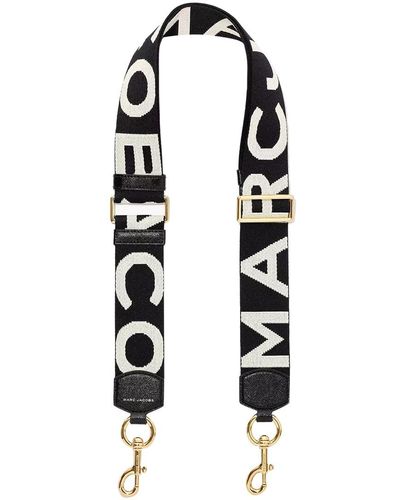 Marc Jacobs The Logo Webbing Strap - Black