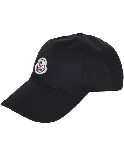 Moncler Logo Patch Black Hat - Blue