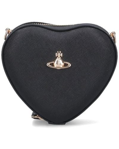 Vivienne Westwood Heart Crossbody Bag - Black