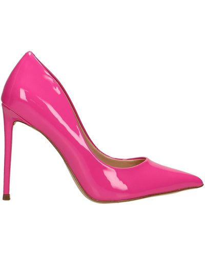 Steve Madden Vala Pumps In Fuxia Patent Leather - Pink