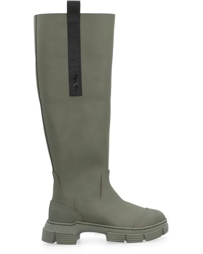 Ganni Country Rubber Boots - Green