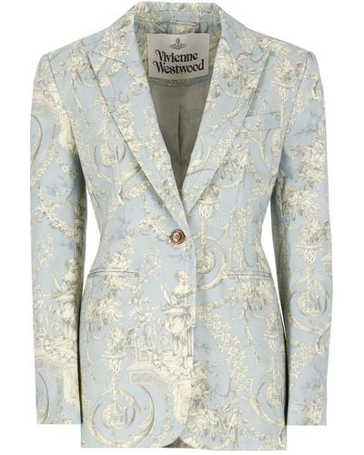 Vivienne Westwood Jackets Light Blue - Grey