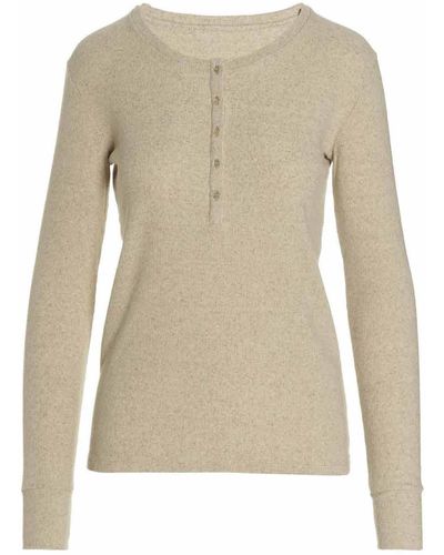 Fortela Coralie Henley Sweater - Natural