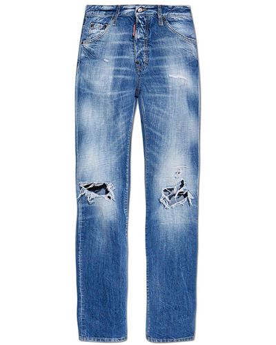 DSquared² Cool Guy Distressed Jeans - Blue